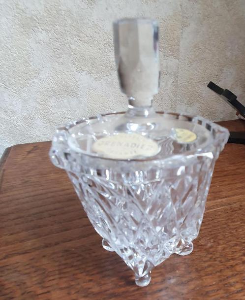 Suikerpotje Grenadier kristal - met echtheidsetiket, Antiek en Kunst, Antiek | Glaswerk en Kristal, Ophalen