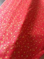 Rode stof kerst, met goudmotief, Nieuw, Ophalen of Verzenden, 120 cm of meer, Katoen