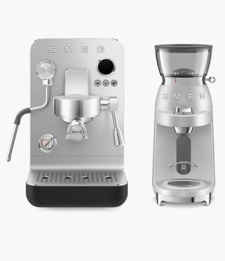 SMEG Espresso + Bonenmaler — Nieuw & sealed  EMC02BLMEU, Elektronische apparatuur, Koffiemachine-accessoires, Nieuw, Ophalen