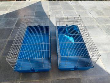 2 Konijn-cavia-knaagdierkooi 117x58x46 beschikbaar voor biedingen