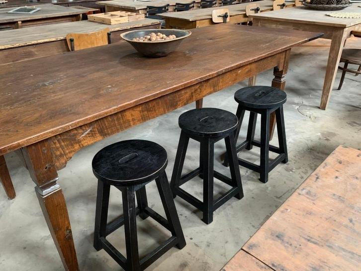 Diverse houten krukjes, Huis en Inrichting, Krukjes, Zo goed als nieuw, Hout, Ophalen of Verzenden