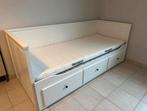 Imea HEMNES Bedbank met 3 lades/2 matrassen, 80x200, Ophalen of Verzenden, Zo goed als nieuw