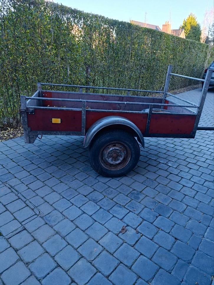 Remorque à essieu simple galvanisée non freinée 2x1 m, Autos : Divers, Remorques, Utilisé, Enlèvement
