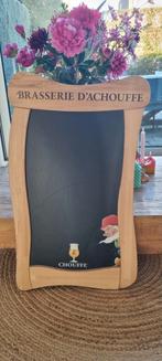 La chouffe bier bord reclamebord hout krijtbord, Verzamelen, Ophalen, Gebruikt, Reclamebord