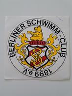 Autocollant vintage - Club de natation de Berlin 1899, Comme neuf, Enlèvement ou Envoi, Société ou Association