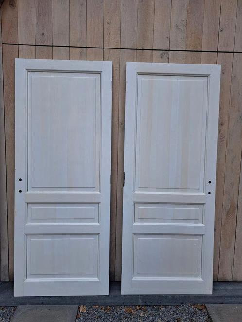 2 massief eiken binnendeuren, Doe-het-zelf en Bouw, Deuren en Vliegenramen, Zo goed als nieuw, Ophalen