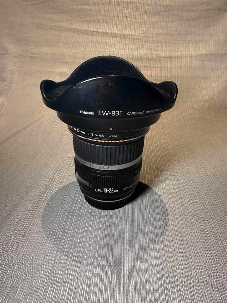 Canon EF-S 10-22mm f/3.5-4.5 ultrawide groothoeklens, Audio, Tv en Foto, Foto | Lenzen en Objectieven, Zo goed als nieuw, Groothoeklens