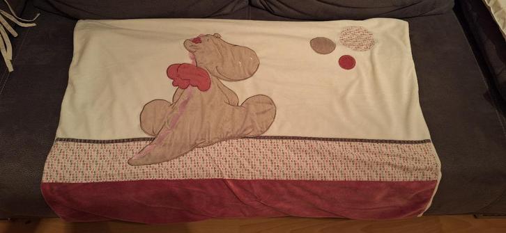 Noukies - Lakens en bedbumpers, Kinderen en Baby's, Kinderkamer | Beddengoed, Zo goed als nieuw, Roze, Ophalen of Verzenden