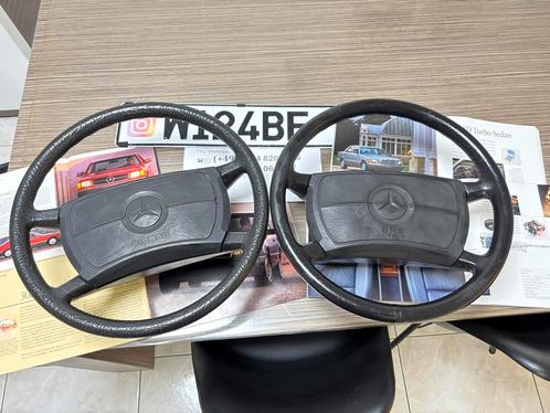 Mercedes W126 W116 W201 R129 W124 R107 W123 leder stuur, Auto-onderdelen, Besturing, Mercedes-Benz, Oldtimer onderdelen, Gebruikt