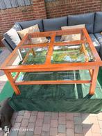 Salontafel met glas, Ophalen, Zo goed als nieuw, Glas