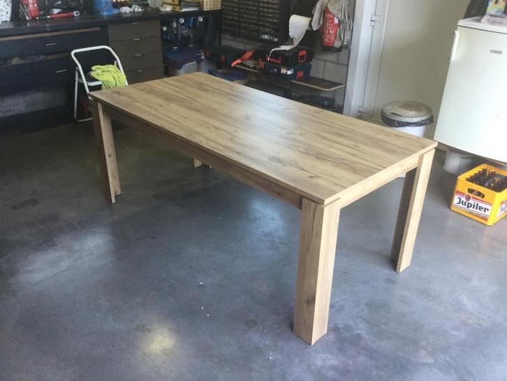 Uitschuifbare eettafel, Huis en Inrichting, Tafels | Eettafels, Nieuw, 50 tot 100 cm, 200 cm of meer, Vijf personen of meer, Rechthoekig