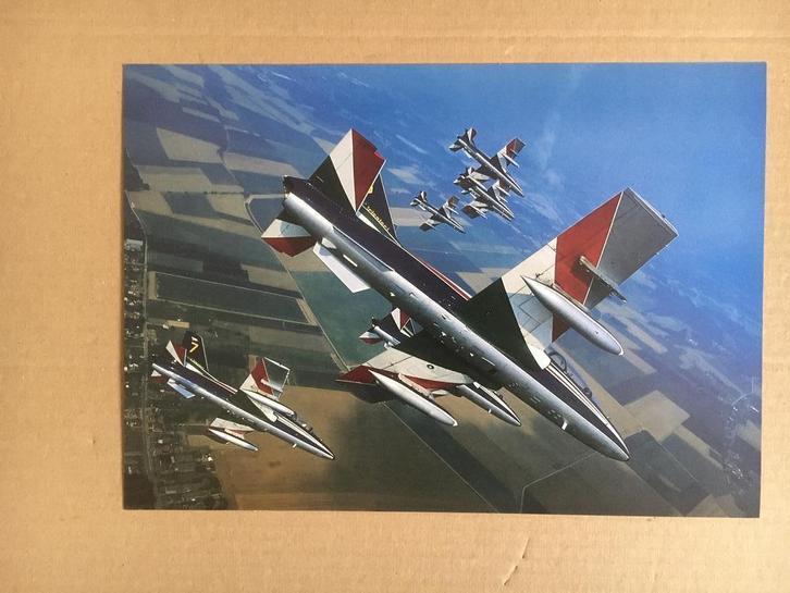 Foto kaart : Frecce Tricolori - Airshow - Basis Koksijde., Verzamelen, Luchtvaart en Vliegtuigspotten, Nieuw, Kaart, Foto of Prent