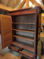 Antieke Mahoniehouten garderobekast, Antiek en Kunst, Ophalen