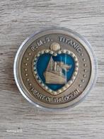 Médaille Titanic, le cœur bleu de la mer, Timbres & Monnaies, Enlèvement ou Envoi