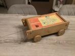 Houten vintage speelgoed blokken kar, Kinderen en Baby's, Speelgoed | Houten speelgoed, Ophalen of Verzenden, Gebruikt, Overige typen