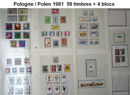 POLEN Compleet jaar 1981 - nieuwe en beschermde postzegels, Postzegels en Munten, Postzegels | Europa | Overig, Postfris, Polen