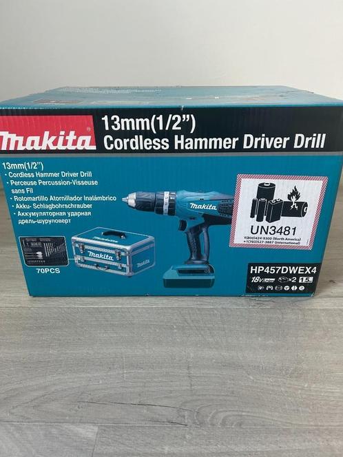 Makita HP457DWEX4, Doe-het-zelf en Bouw, Gereedschap | Overige machines, Nieuw, Ophalen