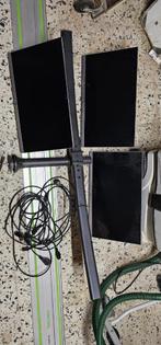3monitoren + arm, Ophalen, Gebruikt