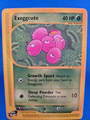 Exeggcute 76/147 - Aquapolis, Envoi, Utilisé