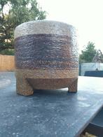 Vintage Brutalist studio keramiek vaas Zaalberg Holland, Antiek en Kunst, Ophalen of Verzenden