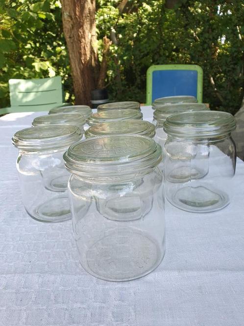 Weckpotten met deksel in glas, Huis en Inrichting, Keuken | Potten en Pannen, Gebruikt, Glas, Ophalen of Verzenden