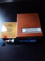 1 blikken doos, 1 houten doos en 1 blikken koker met sigaar, Ophalen of Verzenden, Zo goed als nieuw