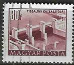 Hongarije 1951-1952 - Yvert 1008B - Heropbouwingsplan (ST), Timbres & Monnaies, Timbres | Europe | Hongrie, Affranchi, Envoi