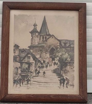 Gravure Estaing lot signe Roger hebbelinck beschikbaar voor biedingen