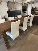 6 Stoelen, Huis en Inrichting, Stoelen, Ophalen, Gebruikt, Wit, Leer