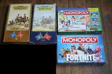 4 éditions Monopoly/Stratego de la collection, Enlèvement ou Envoi, Comme neuf