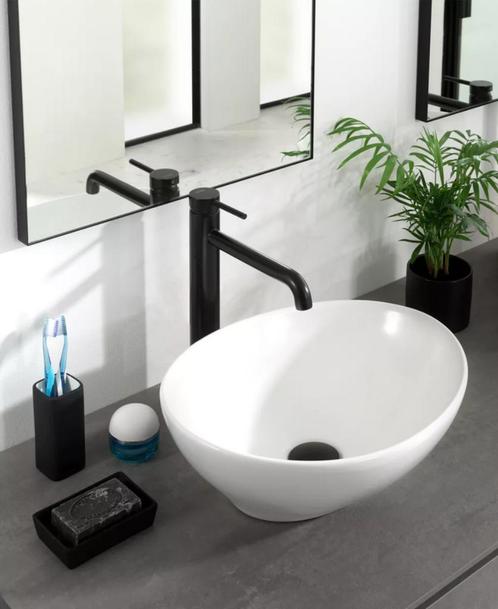 Blaufoss Round S zwartwastafelkraan - Artikelnum 69636, Huis en Inrichting, Keuken | Keukenelementen, Nieuw, 200 cm of meer, Minder dan 50 cm