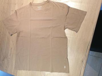 Bruine / beige effen T-shirt Jack & Jones maat Medium beschikbaar voor biedingen