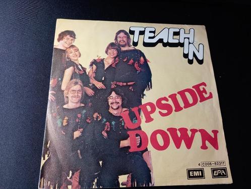 Teach In ‎– Upside Down - '7 als nieuw, Cd's en Dvd's, Vinyl Singles, Zo goed als nieuw, Single, Pop, 7 inch, Ophalen of Verzenden