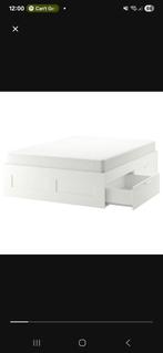 Brimnes bed wit 140x200, Ophalen, Wit