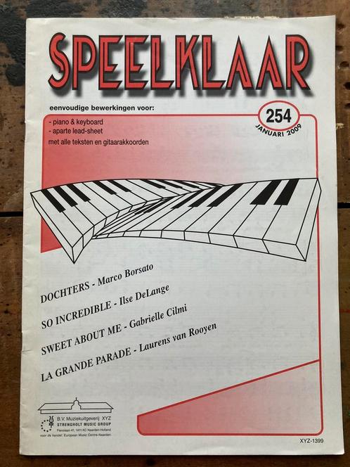 Muziekblad Speelklaar No. 254: Marco Borsato/Ilse DeLange/ea, Musique & Instruments, Partitions, Utilisé, Autres genres, Populaire