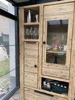 HENDERS & HAZEL hoge vitrine kast mooi massief teak hout, Huis en Inrichting, Kasten | Vitrinekasten, Ophalen, Zo goed als nieuw