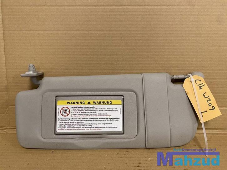 MERCEDES CLK W209 Grijs Links zonneklep 2004-2010, Auto-onderdelen, Interieur en Bekleding, Mercedes-Benz, Gebruikt
