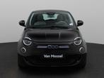 Fiat 500e La Prima 42 kWh | ECC | Navi | LMV | Leder | Panor, Auto's, Fiat, Zwart, 1265 kg, Te koop, Stadsauto