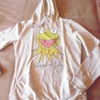 grijze trui met kap print KERMIT medium, Ophalen of Verzenden