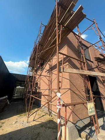 Support de construction très robuste 48 pièces de 120/120, Enlèvement, Utilisé, Échafaudage de façade, 5 mètres de hauteur ou plus