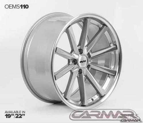 22'' OEMS 110 - Wheels Set voor BMW X5 zilver/machined, Autos : Pièces & Accessoires, Pneus & Jantes, Jante(s), Autres dimensions