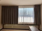 Grijze verduisterende overgordijnen, Huis en Inrichting, Stoffering | Gordijnen en Lamellen, Ophalen, Zo goed als nieuw