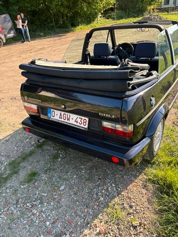 Golf 1 cabrio zeer netjes bwj 1990, Autos, Oldtimers & Ancêtres, Achat, Cabriolet, Bleu, 2 portes