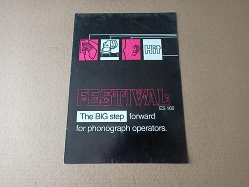 Folder: NSM Festival ES 160 (1984) jukebox, Verzamelen, Automaten | Jukeboxen, Ophalen of Verzenden