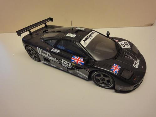 MCLAREN F1 GTR KOKUSAI #59 WINNAAR LM -1:18 UT-MODELLEN, Hobby en Vrije tijd, Modelauto's | 1:18, Gebruikt, Auto, UT Models, Ophalen of Verzenden