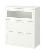 Commode IKEA BRIMNES 3 tiroirs, Ophalen, Zo goed als nieuw, Glas
