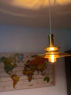Deense massief messing hanglamp, jaren 60, Ophalen, Gebruikt