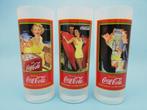 3 Vintage Coca-Cola glazen, Verzamelen, Nieuw, Frisdrankglas, Ophalen of Verzenden