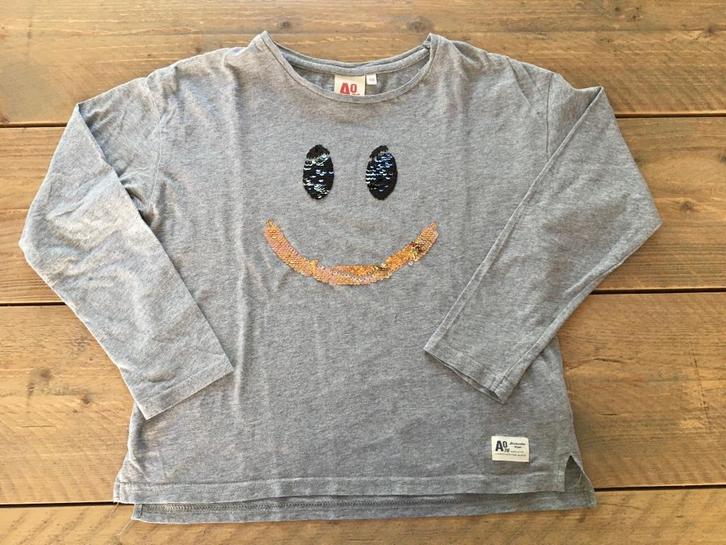 AMERICAN OUTFITTERS, grijze longsleeve maatje 140, Kinderen en Baby's, Kinderkleding | Maat 140, Meisje, Shirt of Longsleeve, Ophalen of Verzenden
