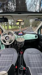 Fiat 500 1.2i Lounge, Vert, Cuir et Tissu, Carnet d'entretien, Achat